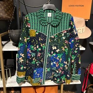 Cabi Women’s Button-Down Pattern Blouse